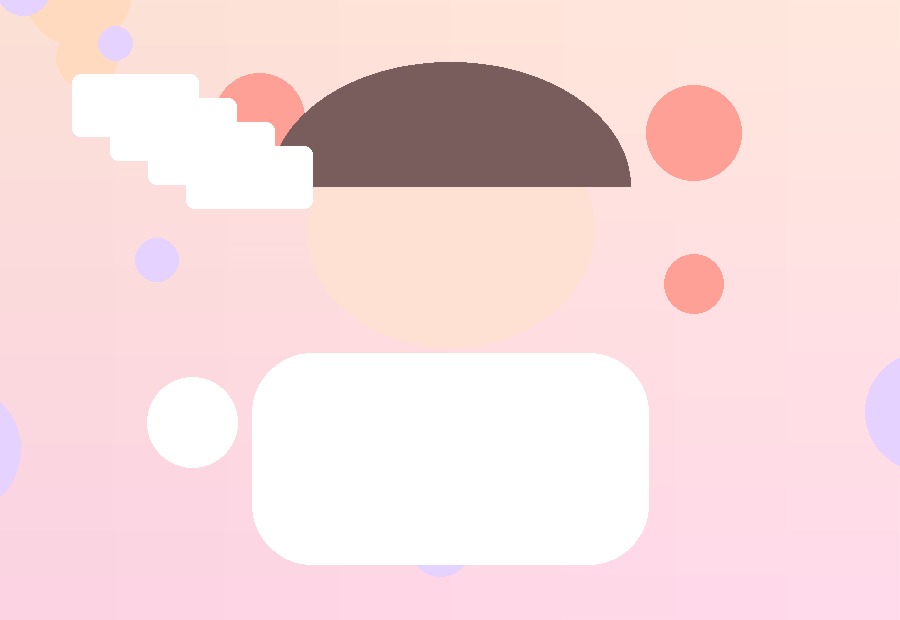 自然微笑的视频互动氛围